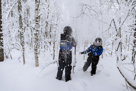 Rovaniemi: Snöskotersafari för hela familjenDelad körning, 2 vuxna på 1 snöskoter