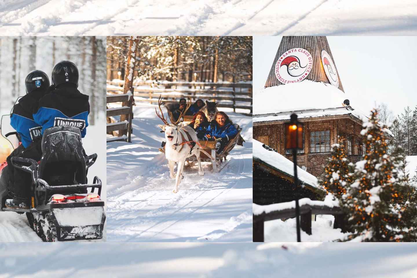 Rovaniemi: Snowmobile to Reindeer Farm & Santa Claus Village