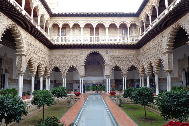 Seville: Cathedral & Real Alcazar Private Tour with tickets