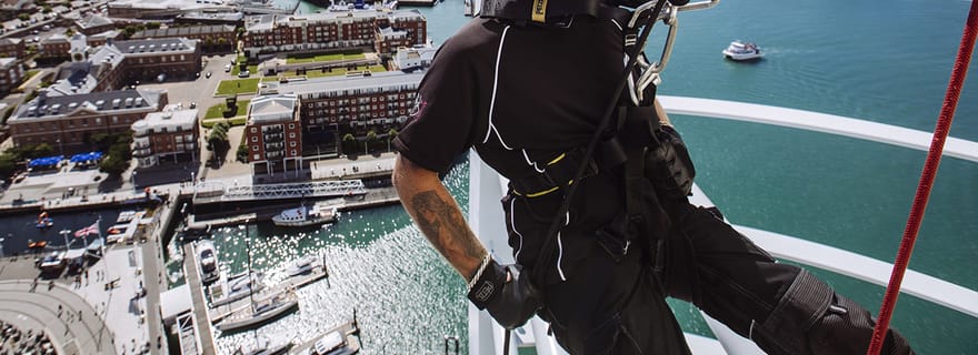 Portsmouth : Descente en rappel à la Tour Spinnaker