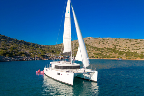 Agios Nikolaos: Morning Catamaran Cruise with LunchFrom Agios Nikolaos: Mirabello Bay Morning Cruise &amp; Lunch