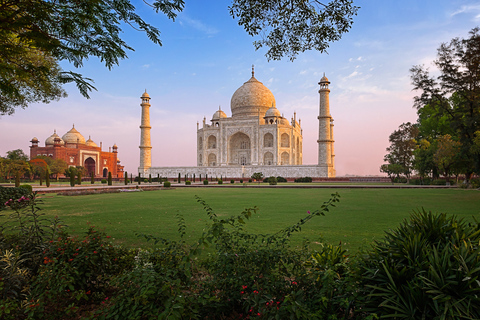 Sonnenaufgang Taj Mahal und Agra Fort Tour von DelhiAuto, Fahrer, Reiseführer, Eintrittskarten