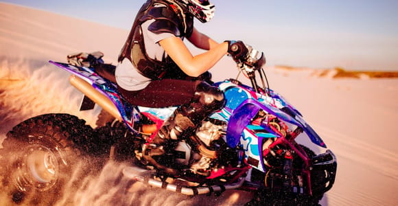 Agadir or Taghazout: Beach and Sand Dune Quad Biking w/Tea