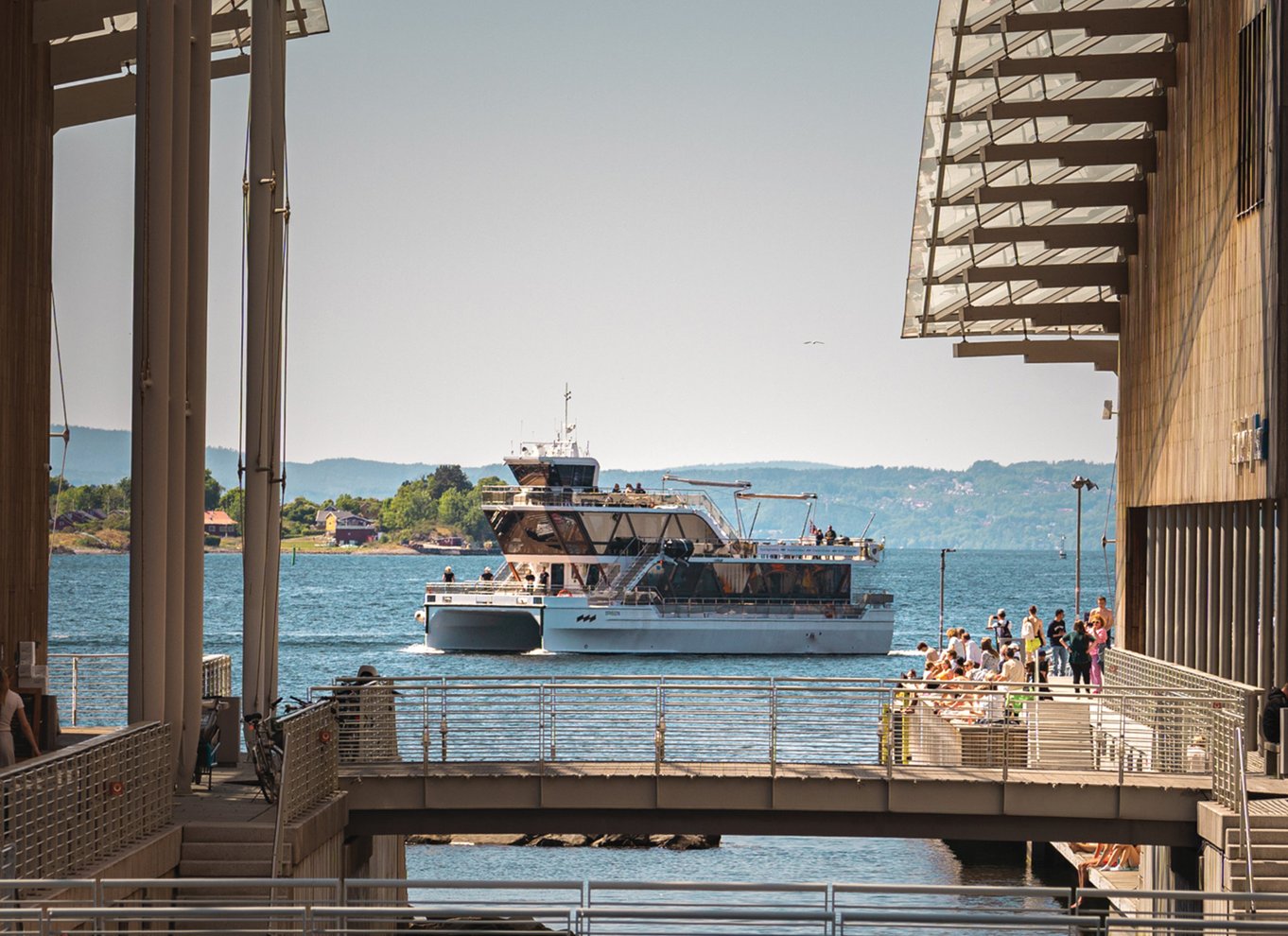 Oslo: Live guidet Oslofjord Cruise med lydløs elektrisk båd