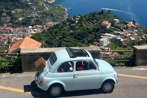 Positano/Praiano: Ikonisk Fiat 500 Privat rundtur på Amalfikusten