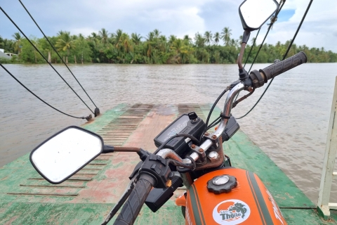 Jednodniowa wycieczka do Mekongu: jedzenie, motocykl, łódź w małej grupie
