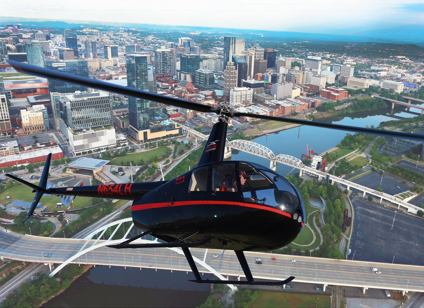 Nashville: Helikopter-oplevelse i centrum