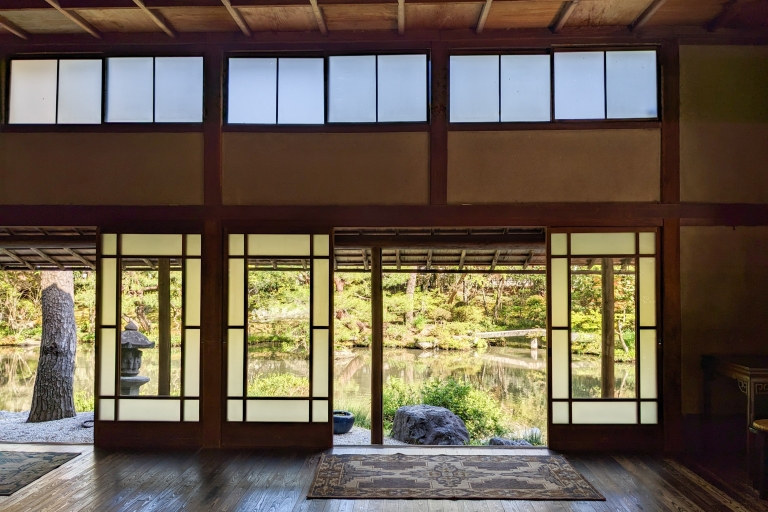 Kyoto : Cérémonie du thé dans le jardin d'un peintre japonais