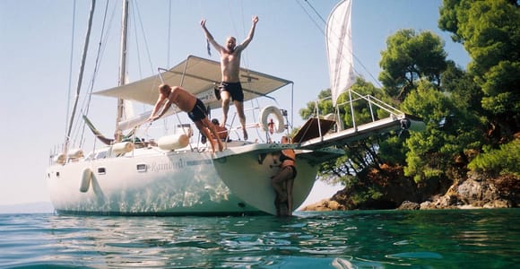 Skiathos private tours :Sailing day with lunch on board,