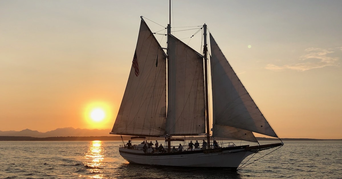 sunset sailboat seattle