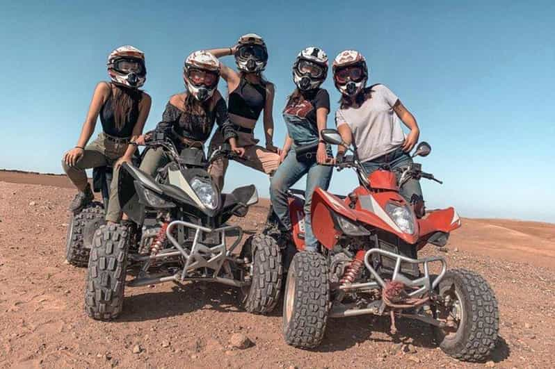 From Marrakech Quad Biking Pool Lunch In Agafay Desert Getyourguide