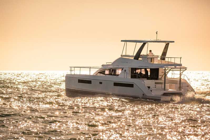 From Rhodes: Private Catamaran Sunset Cruise All Inclusive