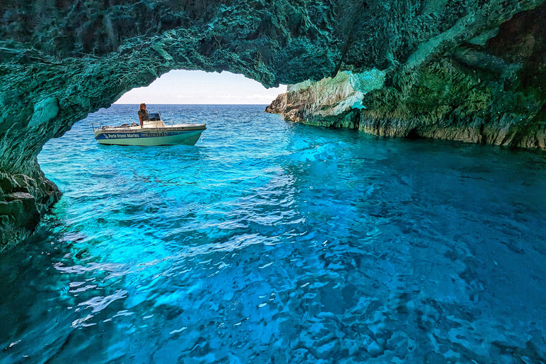 Zante: crociera sulla costa occidentale e sulla baia di Navagio con 2 soste per nuotareZante: Crociera sulla costa occidentale e la baia di Navagio con 2 soste per nuotare