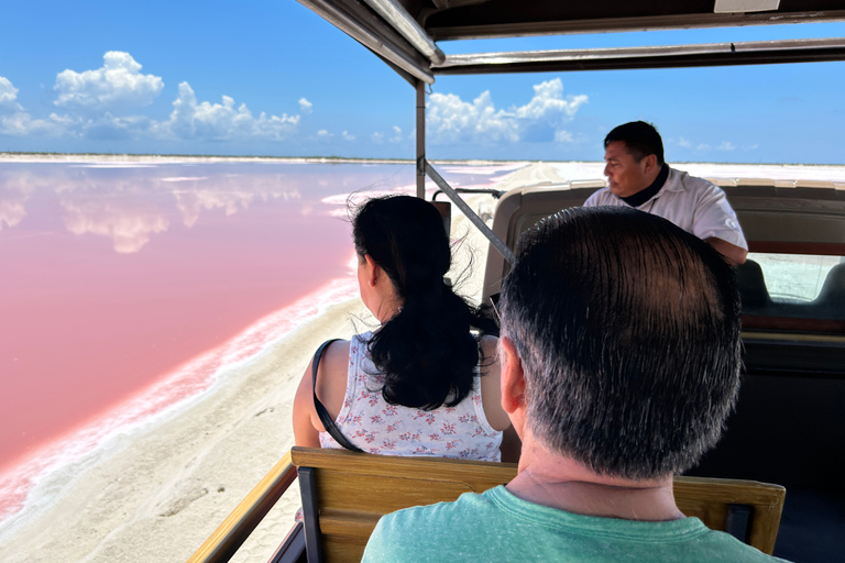 Safari tour around the pink lakes of Las Coloradas