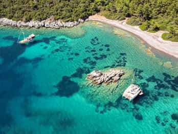 Bodrum : Tour en bateau de l'île d'Orak avec arrêts baignade et déjeuner