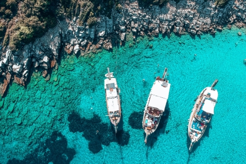 Bodrum: Rejs łodzią na wyspę Orak z lunchem i odbiorem z hoteluRejs łodzią na wyspę Bodrum Orak – spotkanie w punkcie