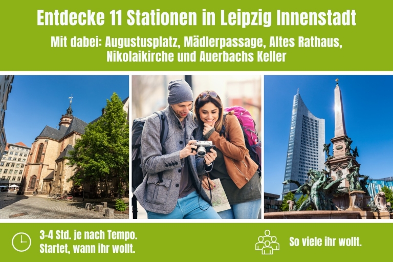 Leipzig: speurtocht door het stadscentrum in het DuitsSpeurtocht door Leipzig met verzending binnen Duitsland
