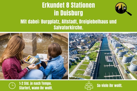 Duisburgo: Búsqueda del tesoro para niñosIncluido el envío dentro de Alemania