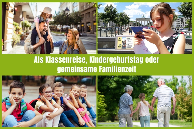 Berlin: speurtocht voor schoolklassen en gezinnenScavenger Hunt doos Berlijn met het verschepen in Duitsland