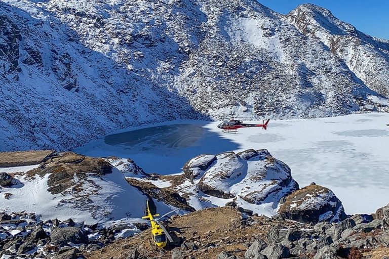 De Katmandou : Excursion en hélicoptère à Langtang-Gosaikunda