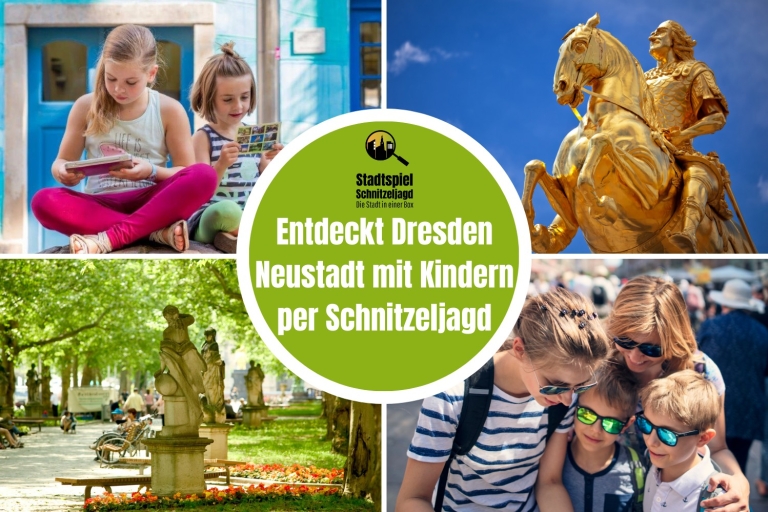 diversión familiar: búsqueda del tesoro a través de la Dresden NeustadtBúsqueda del tesoro caja de los niños de envío incl. En Alemania