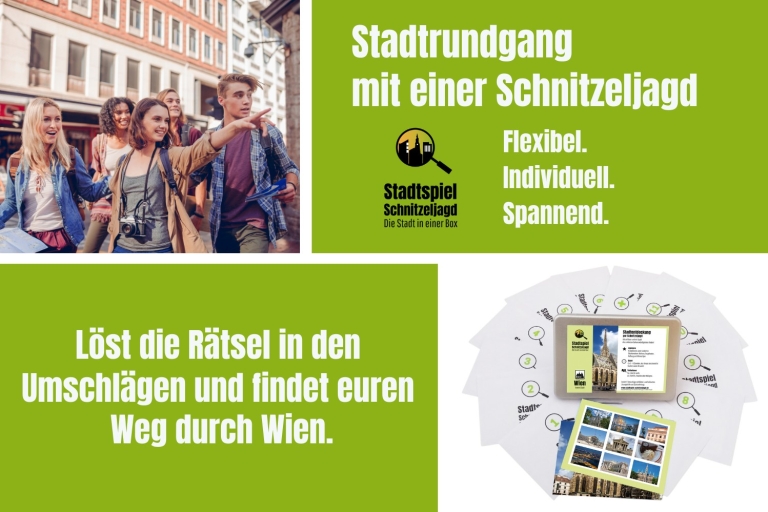 Wien: Schnitzeljagd durch die InnenstadtSchnitzeljagd-Box inkl. Versand in Deutschland