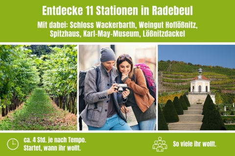 Radebeul: zelfgeleide speurtochtincl. verzending binnen Duitsland
