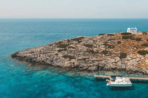 Héraklion: croisière en catamaran en fin d'après-midi vers Dia et dîner