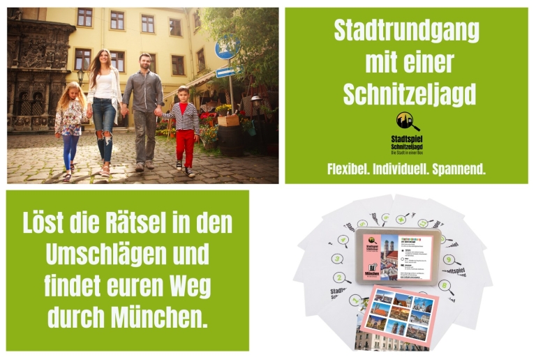 Monachium: Scavenger Hunt przez Stare Miasto dla dzieciMonachium: Scavenger Hunt - Wysyłka na terenie Niemiec