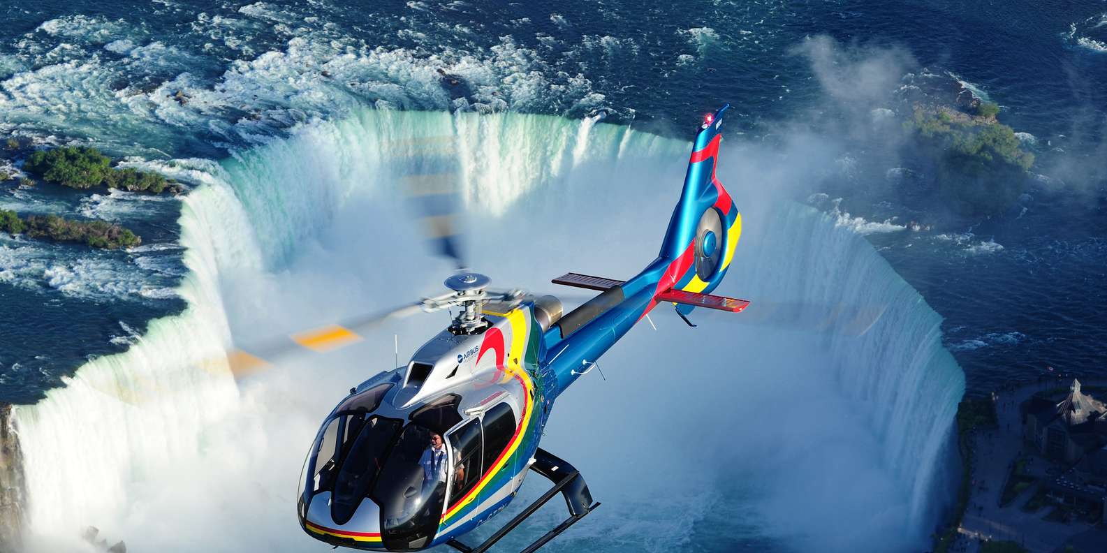 Niagara Falls USA: Boat Tour & Helicopter Ride with Transfer