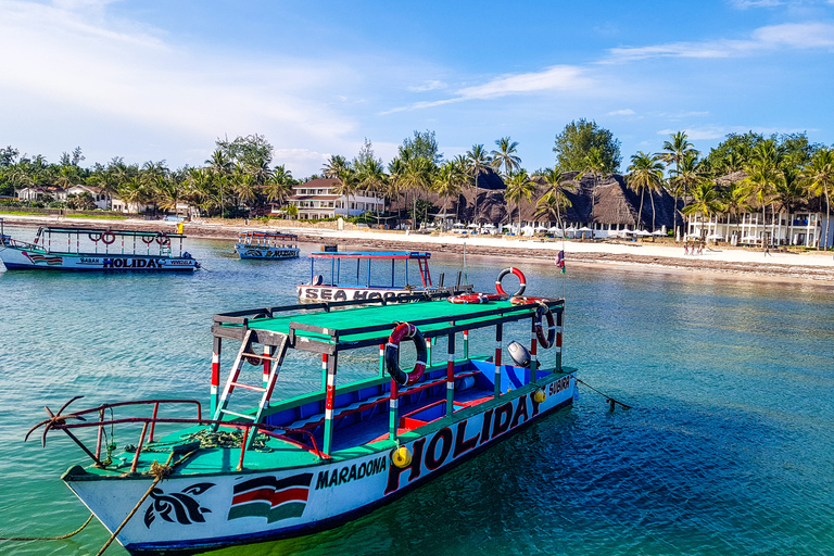 Snorkeling at Watamu Marine Park & Seafood at Sudi Island Departure from Mambrui