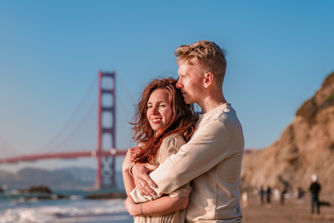 São Francisco: Sessão de fotos profissionais na Golden Gate BridgePadrão (10 fotos editadas profissionalmente)