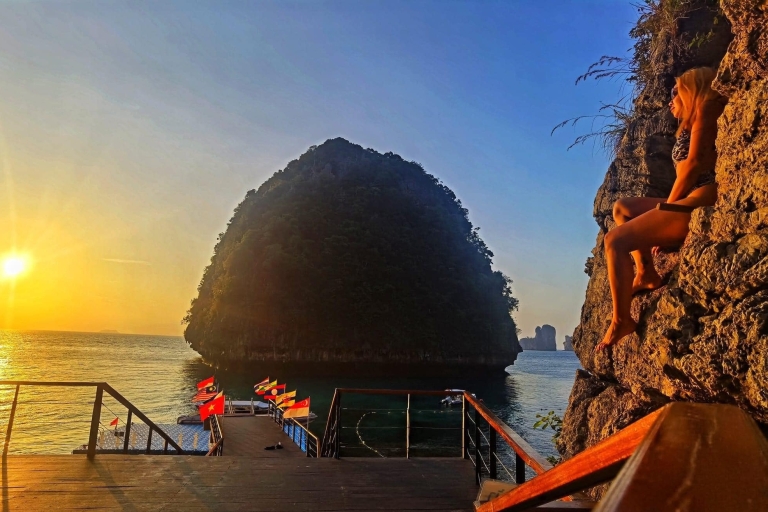 From Phi Phi Don:Sunset and Plankton Snorkeling by Speedboat