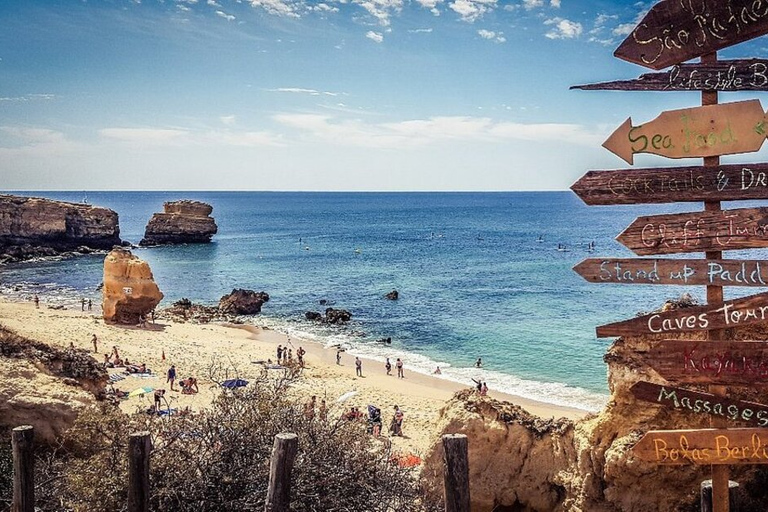 Albufeira Top Beaches, Gamla stan &amp; Nya stan Tour 2h2h Albufeira stadsvandring och strand Jeep Tour!