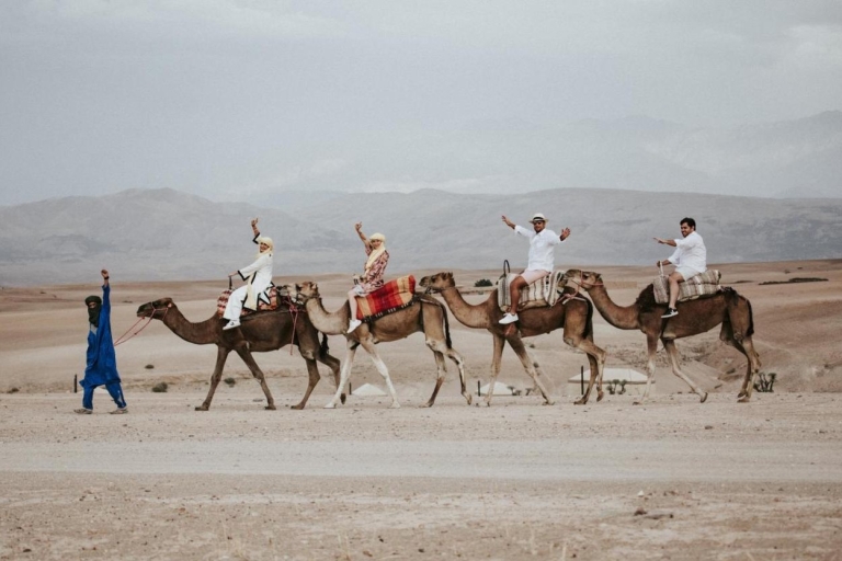Agafay-woestijn en Atlasgebergte-tour van een hele dag met kamelen