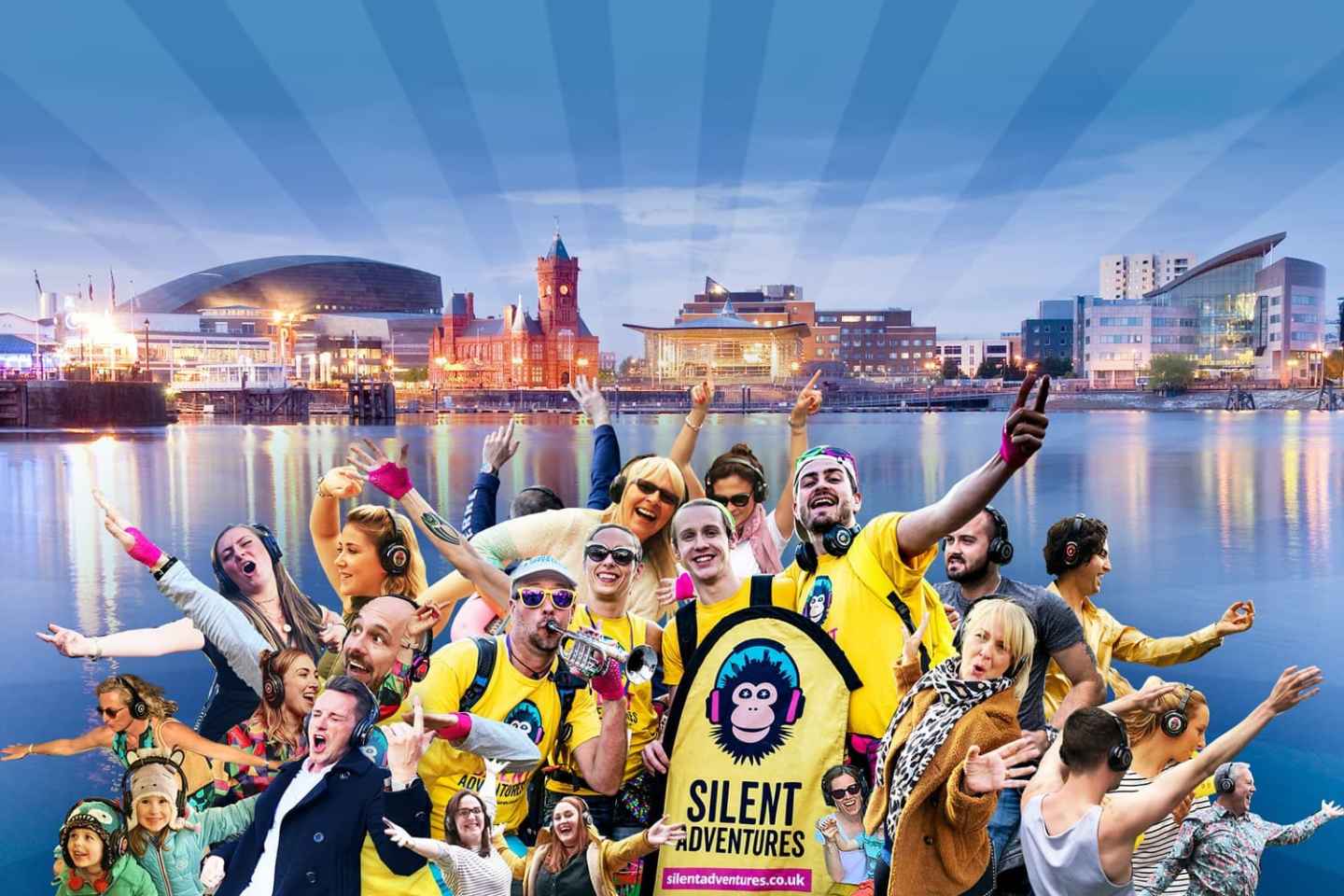 Cardiff: Silent Disco Adventure Tour