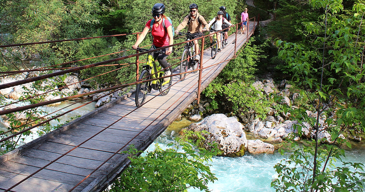 Excursion En E Bike Dans Les Gorges De La Grande Soča Et La Forêt