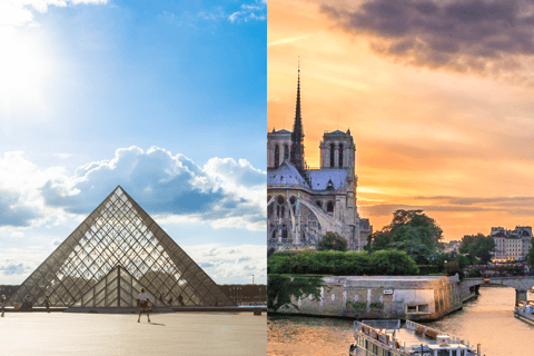 Parijs: Louvre Gereserveerd ticket en riviercruise comboParijs: Combinatie van gereserveerde ticket voor het Louvre en riviercruise