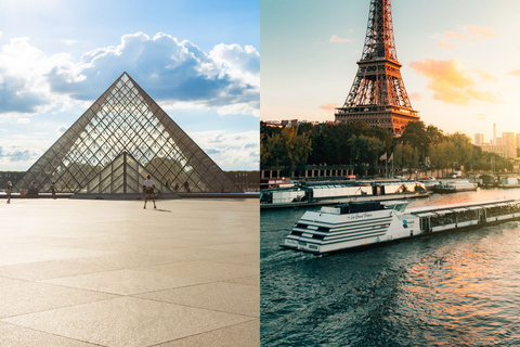 Paris: Louvre Reserved Ticket and River Cruise Combo