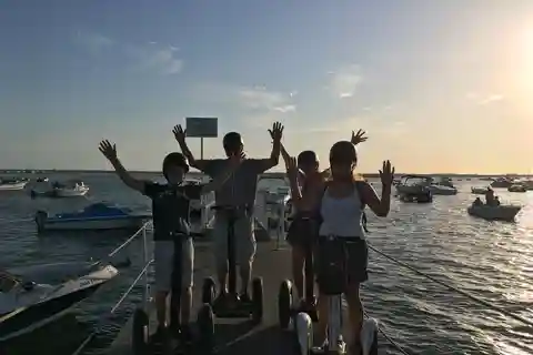 Faro: Segwaytour bij zonsondergang met cocktails