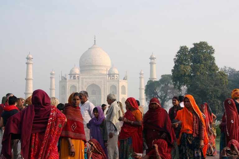 De Delhi : TajMahal et Fort d&#039;Agra avec marché aux fruits d&#039;Agra