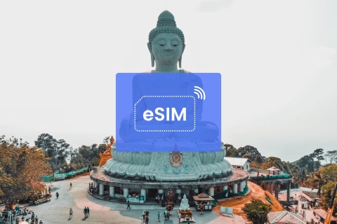 Phuket: Thailand/Azië eSIM roaming mobiel dataplan20 GB/ 30 dagen: 22 Aziatische landen