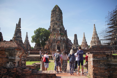 Från Bangkok: Historisk dagstur med buss till AyutthayaFrån Bangkok: Historisk dagstur i Ayutthaya med buss