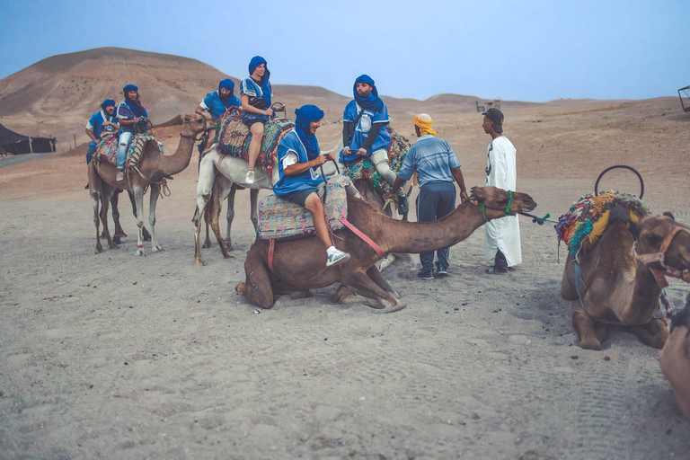 From Marrakech: Agafay Desert Camel Ride and Dinner and Show Agafay Desert : Camel Ride and Dinner and Show