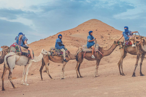 From Marrakech: Agafay Desert Camel Ride and Dinner and Show Agafay Desert : Camel Ride and Dinner and Show