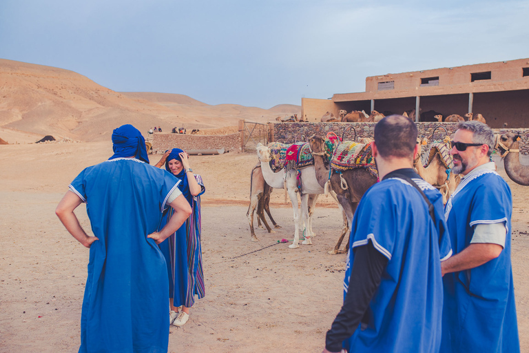 From Marrakech: Agafay Desert Camel Ride and Dinner and Show Agafay Desert : Camel Ride and Dinner and Show