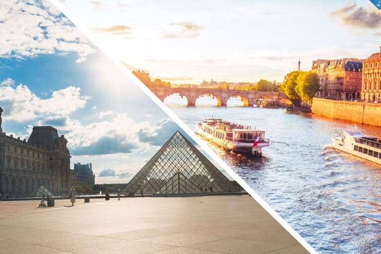 París: Combo de entrada reservada al Louvre y crucero fluvial