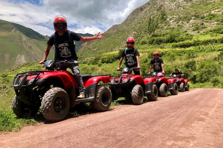 Wycieczka quadem po kopalniach soli Moray i Maras z CuscoWycieczka ATV do kopalni soli Moray w świętej dolinie