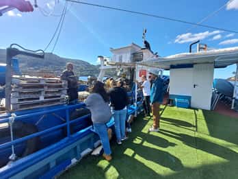Descubrir la ría de Vigo y los mejillones en el barco tradicional