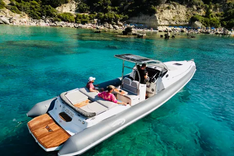Rhodes : Bateau pneumatique privé de luxe vers l'île de Symi ou Lindos